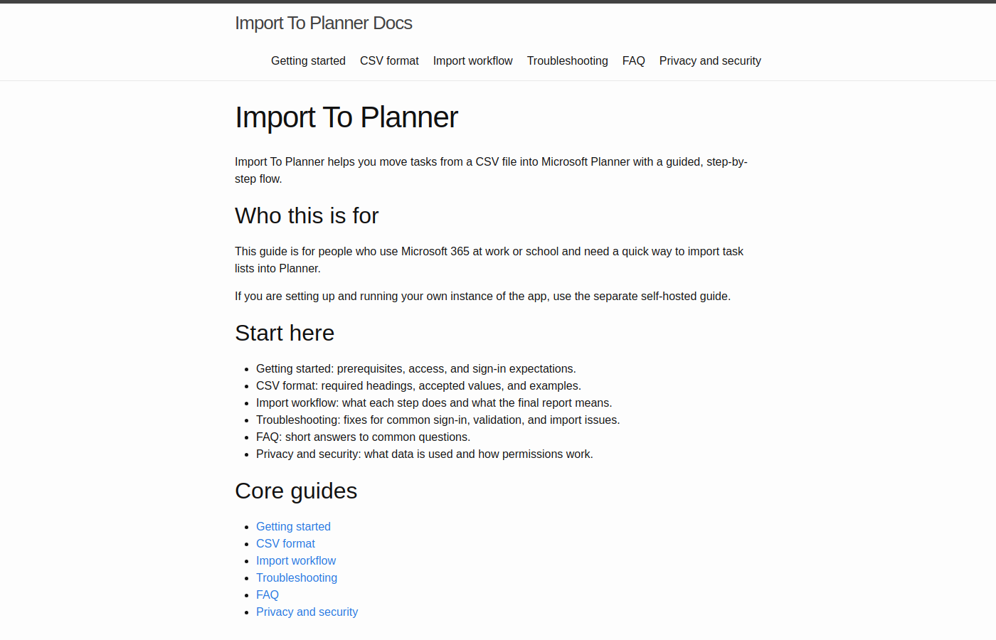 Import To Planner